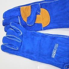 Reinforced Palm Kevlar Stitch Blue Welders Gloves
